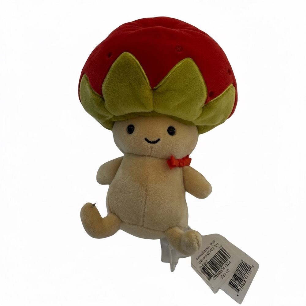 Jellycat Straw Beret Sal Strawberry Plush NWT - Picture 2 of 8
